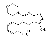 3-methyl-6-morpholin-4-yl-5-o-tolyl-5H-isothiazolo[5,4-d]pyrimidin-4-one CAS:28562-02-9 manufacturer & supplier