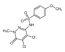 N-(4,5-dichloro-1-methyl-6-oxo-1,6-dihydro-pyridazin-3-yl)-4-methoxy-benzenesulfonamide CAS:28568-66-3 manufacturer & supplier