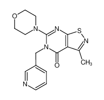 3-methyl-6-morpholin-4-yl-5-pyridin-3-ylmethyl-5H-isothiazolo[5,4-d]pyrimidin-4-one CAS:28570-84-5 manufacturer & supplier