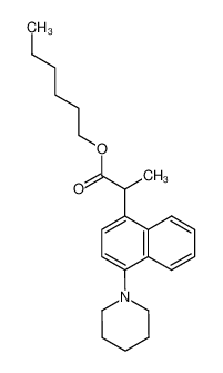 2-(4-Piperidin-1-yl-naphthalen-1-yl)-propionic acid hexyl ester CAS:28597-57-1 manufacturer & supplier