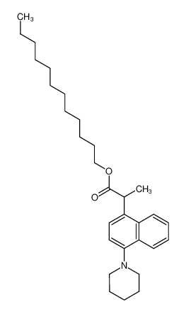 2-(4-piperidin-1-yl-naphthalen-1-yl)-propionic acid dodecyl ester CAS:28597-60-6 manufacturer & supplier