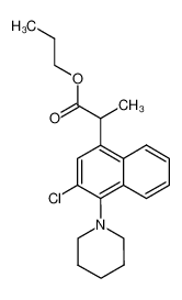 2-(3-Chloro-4-piperidin-1-yl-naphthalen-1-yl)-propionic acid propyl ester CAS:28597-65-1 manufacturer & supplier