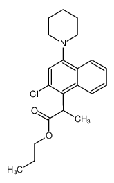 2-(2-Chloro-4-piperidin-1-yl-naphthalen-1-yl)-propionic acid propyl ester CAS:28597-76-4 manufacturer & supplier