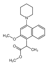 2-(2-Methoxy-4-piperidin-1-yl-naphthalen-1-yl)-propionic acid methyl ester CAS:28597-77-5 manufacturer & supplier