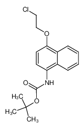 (4-(2-chloroethoxy)naphthalen-1-yl)carbamic acid tert-butyl ester CAS:285984-30-7 manufacturer & supplier