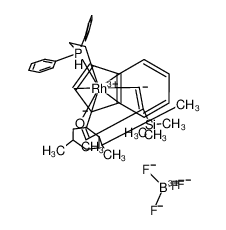 [[η5:η1-(3-(NIM)Ind-P)n=2]Rh(η2-O=C(CH3)C(SiMe3)=CH)]BF4 CAS:285987-71-5 manufacturer & supplier