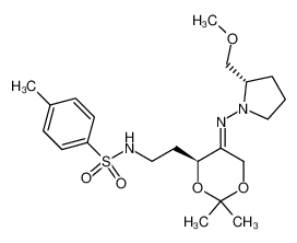 (3S,5E,2'S)-N-{2-[5-(2'-(methoxymethyl)pyrrolidin-1'-ylimino)-2,2-dimethyl-[1,3]dioxan-4-yl]ethyl}-4-methylbenzenesulfonamide CAS:285988-23-0 manufacturer & supplier