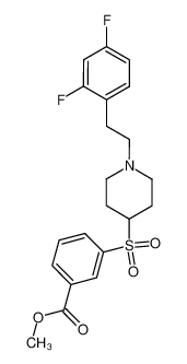 N-(2,4-difluorophenethyl)-4-(3-(carbomethoxy)phenylsulfonyl)piperidine CAS:285995-10-0 manufacturer & supplier