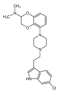 4-[2-(6-Chloro-1H-indol-3-yl)ethyl]-1-[2-(N,N-dimethylamino)-1,4-benzodioxan-5-yl]piperazine CAS:285999-87-3 manufacturer & supplier