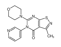 3-methyl-6-morpholin-4-yl-5-pyridin-3-yl-5H-isothiazolo[5,4-d]pyrimidin-4-one CAS:28608-22-2 manufacturer & supplier