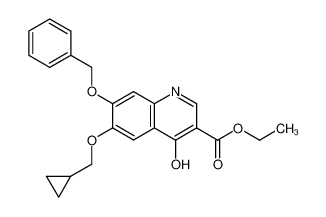 7-Benzyloxy-6-cyclopropylmethoxy-4-hydroxy-quinoline-3-carboxylic acid ethyl ester CAS:28615-47-6 manufacturer & supplier