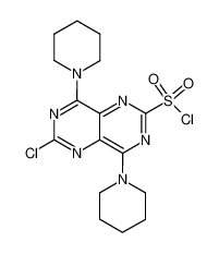 6-chloro-4,8-di-piperidin-1-yl-pyrimido[5,4-d]pyrimidine-2-sulfonyl chloride CAS:28620-13-5 manufacturer & supplier