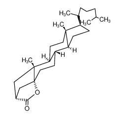 (3R,4aR,4bS,6aR,7R,9aS,9bR,11aR)-4a,6a-dimethyl-7-((R)-6-methylheptan-2-yl)tetradecahydro-2H-3,11a-methanoindeno[5,4-f]chromen-2-one CAS:28627-83-0 manufacturer & supplier