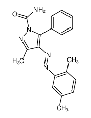 4-(2,5-dimethyl-phenylazo)-3-methyl-5-phenyl-pyrazole-1-carboxylic acid amide CAS:28633-72-9 manufacturer & supplier