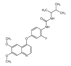 N-{4-[(6,7-Dimethoxy-4-quinolyl)oxy]-2-fluorophenyl}-N'-(1,2-dimethylpropyl)urea CAS:286369-63-9 manufacturer & supplier