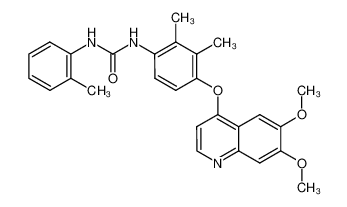 N-{4-[(6,7-Dimethoxy-4-quinolyl)oxy]-2,3-dimethylphenyl}-N'-(2-methylphenyl)urea CAS:286369-84-4 manufacturer & supplier