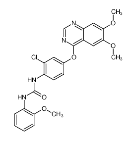 N-{2-Chloro-4-[(6,7-dimethoxy-4-quinazolinyl)oxy]phenyl}-N'-(2-methoxyphenyl)urea CAS:286370-37-4 manufacturer & supplier