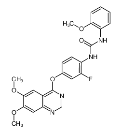 N-{4-[(6,7-Dimethoxy-4-quinazolinyl)oxy]-2-fluorophenyl}-N'-(2-methoxyphenyl)urea CAS:286370-47-6 manufacturer & supplier