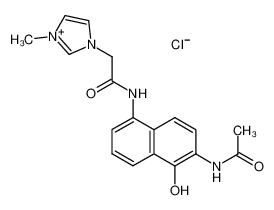 3-[(1-Hydroxy-2-acetylaminonaphthalen-5-ylcarbamoyl)methyl]-1-methyl-3H-imidazol-1-ium chloride CAS:286375-43-7 manufacturer & supplier