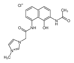 3-[(1-Hydroxy-2-acetylaminonaphthalen-8-ylcarbamoyl)methyl]-1-methyl-3H-imidazol-1-ium chloride CAS:286375-48-2 manufacturer & supplier