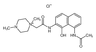 1-[(1-Hydroxy-8-acetylaminonaphthalen-2-ylcarbamoyl)methyl]-1,4-dimethylpiperazin-1-ium chloride CAS:286375-76-6 manufacturer & supplier