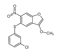 5-(3-Chloro-phenylsulfanyl)-3-methoxy-6-nitro-benzofuran CAS:286377-39-7 manufacturer & supplier