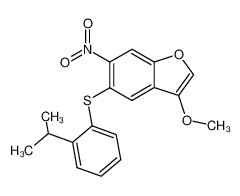 5-(2-Isopropyl-phenylsulfanyl)-3-methoxy-6-nitro-benzofuran CAS:286377-50-2 manufacturer & supplier