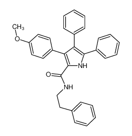 3-(4-methoxyphenyl)-4,5-diphenyl-N-(2-phenylethyl)-1H-pyrrole-2-carboxamide CAS:28638-50-8 manufacturer & supplier