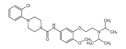 4-(2-chlorophenyl)-N-(3-(2-(diisopropylamino)ethoxy)-4-methoxyphenyl)piperazine-1-carboxamide CAS:286387-84-6 manufacturer & supplier