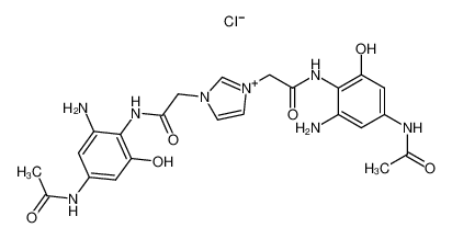 1,3-bis[(2-hydroxy-4-acetylamino-6-aminophenylcarbamoyl)methyl]-3H-imidazol-1-ium chloride CAS:286403-84-7 manufacturer & supplier