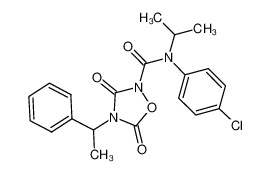 N-(4-chlorophenyl)-N-isopropyl-3,5-dioxo-4-(1-phenylethyl)-1,2,4-oxadiazolidine-2-carboxamide CAS:286416-41-9 manufacturer & supplier