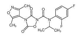 N-(2,4-difluorophenyl)-4-(3,5-dimethylisoxazol-4-yl)-N-isopropyl-3,5-dioxo-1,2,4-oxadiazolidine-2-carboxamide CAS:286416-64-6 manufacturer & supplier