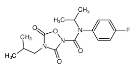 N-(4-fluorophenyl)-N-(1-methylethyl)-4-(2-methylpropyl)-3,5-dioxo-1,2,4-oxadiazolidine-2-carboxamide CAS:286416-77-1 manufacturer & supplier