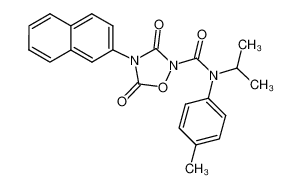 N-isopropyl-4-(naphthalen-2-yl)-3,5-dioxo-N-(p-tolyl)-1,2,4-oxadiazolidine-2-carboxamide CAS:286418-38-0 manufacturer & supplier