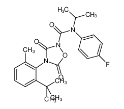 4-(2-(tert-butyl)-6-methylphenyl)-N-(4-fluorophenyl)-N-isopropyl-3,5-dioxo-1,2,4-oxadiazolidine-2-carboxamide CAS:286418-62-0 manufacturer & supplier