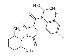 N-(2,4-difluorophenyl)-4-(2,6-dimethylpiperidin-1-yl)-N-isopropyl-3,5-dioxo-1,2,4-oxadiazolidine-2-carboxamide CAS:286418-86-8 manufacturer & supplier