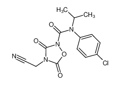 N-(4-chlorophenyl)-4-(cyanomethyl)-N-isopropyl-3,5-dioxo-1,2,4-oxadiazolidine-2-carboxamide CAS:286419-80-5 manufacturer & supplier