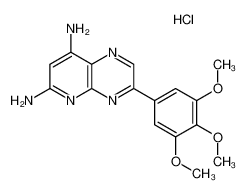 3-(3,4,5-trimethoxyphenyl)pyrido[2,3-b]pyrazine-6,8-diamine,hydrochloride CAS:28642-78-6 manufacturer & supplier