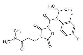 N-(2,4-difluorophenyl)-4-(3-(dimethylamino)-3-oxopropyl)-N-isopropyl-3,5-dioxo-1,2,4-oxadiazolidine-2-carboxamide CAS:286422-20-6 manufacturer & supplier