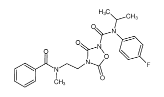 N-(4-fluorophenyl)-N-isopropyl-4-(2-(N-methylbenzamido)ethyl)-3,5-dioxo-1,2,4-oxadiazolidine-2-carboxamide CAS:286422-71-7 manufacturer & supplier