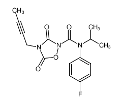 4-(but-2-yn-1-yl)-N-(4-fluorophenyl)-N-isopropyl-3,5-dioxo-1,2,4-oxadiazolidine-2-carboxamide CAS:286423-57-2 manufacturer & supplier