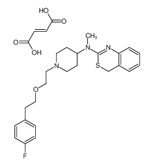 N-Methyl-N-[1-[2-[2-(4-fluorophenyl)ethoxy]ethyl]-4-piperidyl]4H-3,1-benzothiazin-2-amine hydrogen fumarate CAS:286440-39-9 manufacturer & supplier