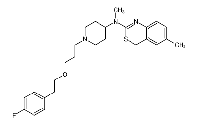 6,N-Dimethyl-N-[1-[3-[2-(4-fluorophenyl)ethoxy]propyl]-4-piperidyl]-4H-3,1-benzothiazin-2-amine CAS:286440-71-9 manufacturer & supplier