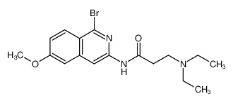 N-(1-Bromo-6-methoxy-isoquinolin-3-yl)-3-diethylamino-propionamide CAS:28662-37-5 manufacturer & supplier