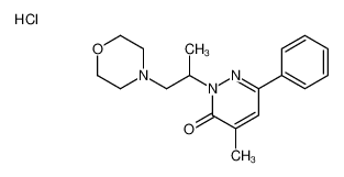 4-methyl-2-(1-morpholin-4-ylpropan-2-yl)-6-phenylpyridazin-3-one,hydrochloride CAS:28664-99-5 manufacturer & supplier