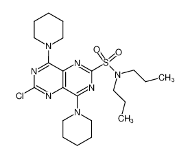 6-chloro-4,8-di-piperidin-1-yl-pyrimido[5,4-d]pyrimidine-2-sulfonic acid dipropylamide CAS:28670-97-5 manufacturer & supplier