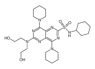 6-[bis-(2-hydroxy-ethyl)-amino]-4,8-di-piperidin-1-yl-pyrimido[5,4-d]pyrimidine-2-sulfonic acid cyclohexylamide CAS:28671-21-8 manufacturer & supplier