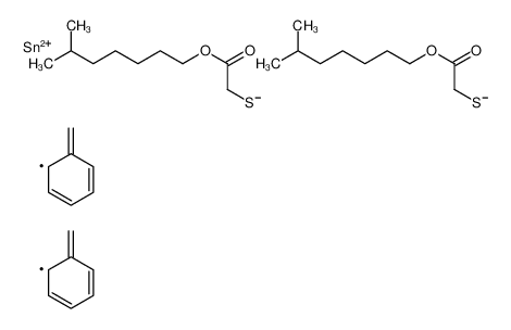 6-methylheptyl 2-[dibenzyl-[2-(6-methylheptoxy)-2-oxoethyl]sulfanylstannyl]sulfanylacetate CAS:28675-83-4 manufacturer & supplier