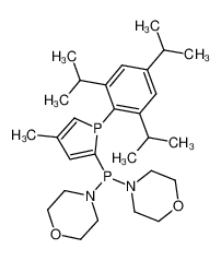 4,4'-((4-methyl-1-(2,4,6-triisopropylphenyl)-1H-phosphol-2-yl)phosphanediyl)dimorpholine CAS:286860-20-6 manufacturer & supplier