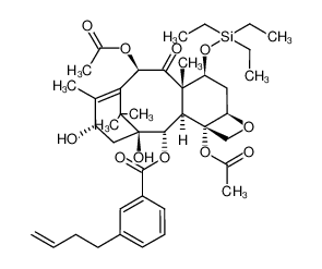 (2aR,4S,4aS,6R,9S,11S,12S,12aR,12bS)-12-((3-(but-3-en-1-yl)benzoyl)oxy)-9,11-dihydroxy-4a,8,13,13-tetramethyl-5-oxo-4-((triethylsilyl)oxy)-3,4,4a,5,6,9,10,11,12,12a-decahydro-1H-7,11-methanocyclodeca[3,4]benzo[1,2-b]oxete-6,12b(2aH)-diyl dia